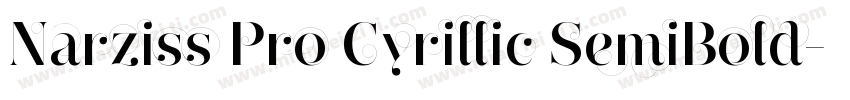 Narziss Pro Cyrillic SemiBold字体转换